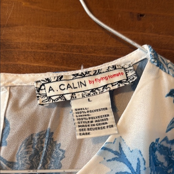 Floral Blue and White Dress - Picture 2 of 3